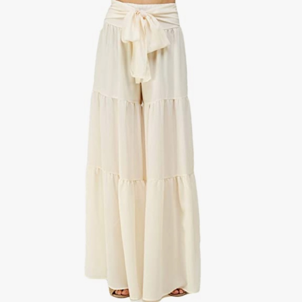 Rewash Front/Back Tie Flowy Pants